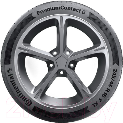 Летняя шина Continental PremiumContact 6 225/55R17 97Y Run-Flat