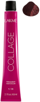 Крем-краска для волос Lakme Collage Creme Hair Color перманентная 5/52 (60мл, светлый шатен махагоново-фиолетовый ) - 