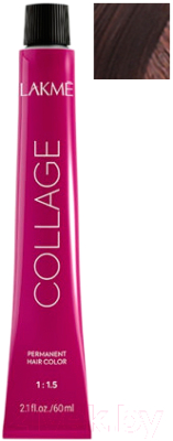 Крем-краска для волос Lakme Collage Creme Hair Color перманентная 5/59 (60мл, светлый шатен махагоново-красный )
