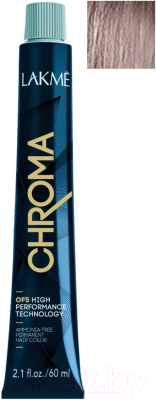 Крем-краска для волос Lakme Chroma Ammonia Free Permanent Hair Color 6/61 (60мл, темный блондин коричнево-пепельный)