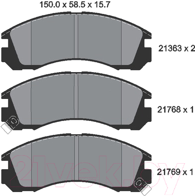 Тормозные колодки Textar 2136301