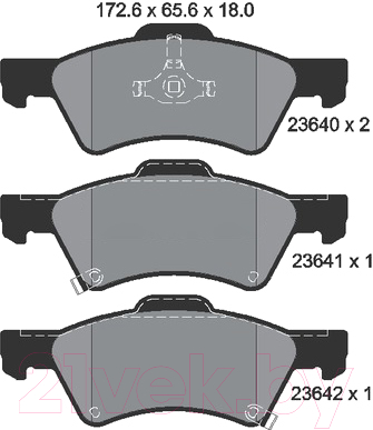 

Тормозные колодки Textar, 2364001