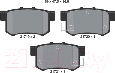 Тормозные колодки Textar 2171901