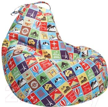 

Бескаркасное кресло Rivalli, Разноцветный;с рисунком, Груша N большой