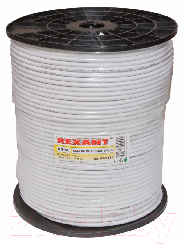 Кабель Rexant RG-6U+CU / 01-2231