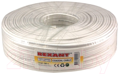 Кабель Rexant ККСВ 2x0.5 / 01-4001 (100м, белый)