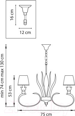 Люстра Lightstar Antique 783081