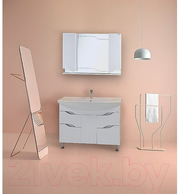 Шкаф с зеркалом для ванной Onika Веронэлла 105.00 (210506)