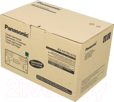 

Комплект картриджей Panasonic, Черный, KX-FAT431A7D