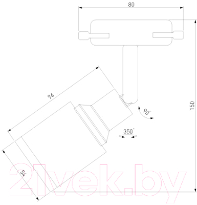 Трековый светильник Elektrostandard Molly 7W 4200K LTB31 (черный)