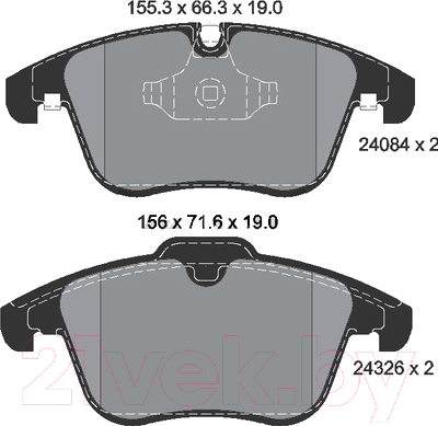 

Тормозные колодки Textar, 2408401