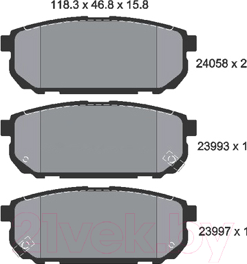 

Тормозные колодки Textar, 2405801