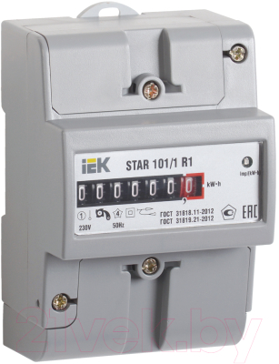 Счетчик электроэнергии индукционный IEK STAR 101/1 R1-5(60)М / CCE-1R1-1-01-1