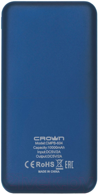 Портативное зарядное устройство Crown CMPB-604 (синий)