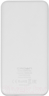 Портативное зарядное устройство Crown CMPB-604 (белый)