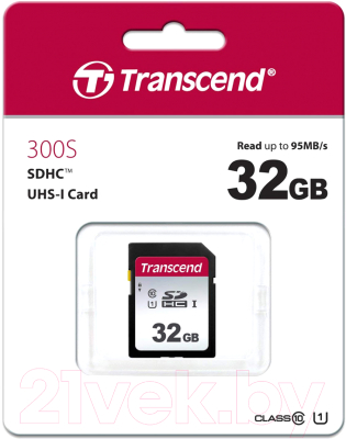 Карта памяти Transcend SDHC 300S 32GB (TS32GSDC300S)