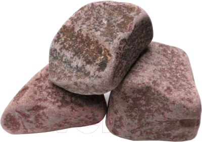 Камни для бани Везувий Малиновый кварцит обвалованный (20кг)