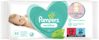 Влажные салфетки детские Pampers Sensitive (52шт) - 