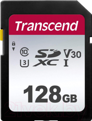 

Карта памяти Transcend, SDXC 300S 128GB (TS128GSDC300S)