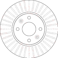 Тормозной диск TRW DF6186 - 