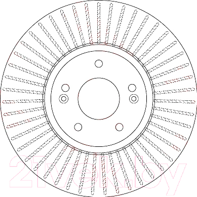 Тормозной диск TRW DF6222