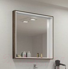 Шкаф с зеркалом для ванной Акватон Фабиа 80 (1A166902FBAF0)