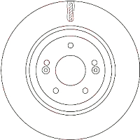 Тормозной диск TRW DF7592 - 