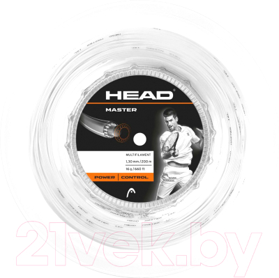 Струна для теннисной ракетки Head Master 16 / 281033 (200м, белый)