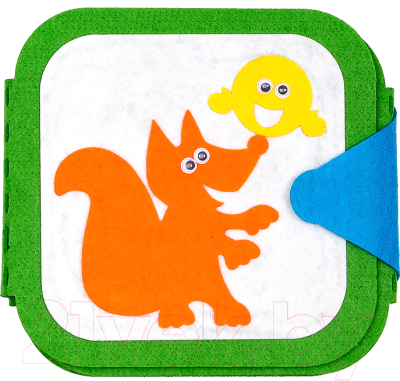 

Развивающая игрушка Smile Decor, Колобок. Книжка-игралка / Ф274