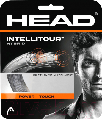 Струна для теннисной ракетки Head IntelliTour 16 / 281002 (12м, серый)