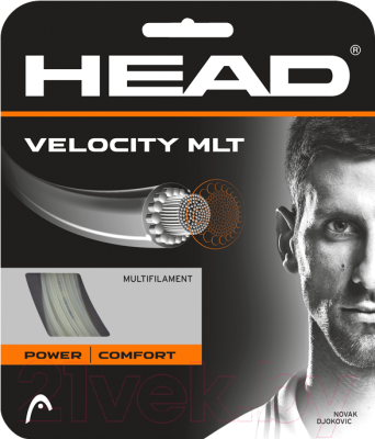 Струна для теннисной ракетки Head Velocity MLT 17 / 281404 (12м, натуральный)