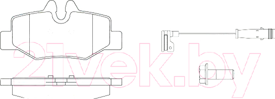 Тормозные колодки TRW GDB1601