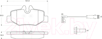 Тормозные колодки TRW GDB1601