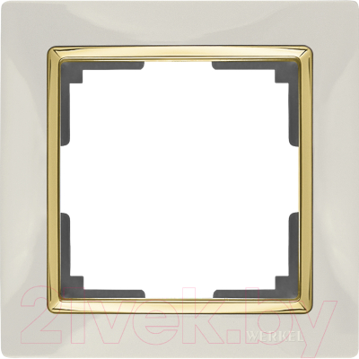 Рамка для выключателя Werkel WL03-Frame-01 / a035247 (слоновая кость/золото)