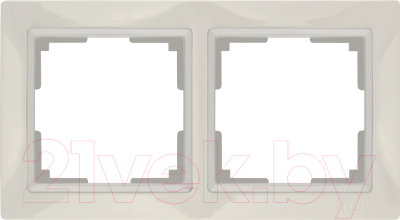 Рамка для выключателя Werkel Basic WL03-Frame-02 / a036631 (слоновая кость)