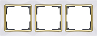 Рамка для выключателя Werkel WL03-Frame-03 / a035254 (белый/золото) - 