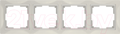 Рамка для выключателя Werkel Basic WL03-Frame-04 / a036633 (слоновая кость)