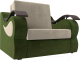 Кресло-кровать Лига Диванов Меркурий 223 / 100672 (80, микровельвет бежевый/зеленый) - 
