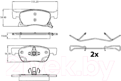 Изображение товара Тормозные колодки TRW GDB2138