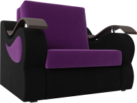 Кресло-кровать Лига Диванов Меркурий 223 / 100676 (80, микровельвет фиолетовый/черный) - 