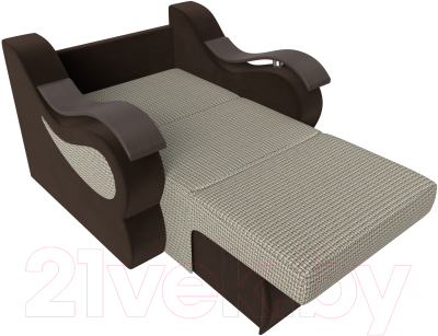 Кресло-кровать Лига Диванов Меркурий 223 / 100680 (80, корфу 02/микровельвет коричневый)