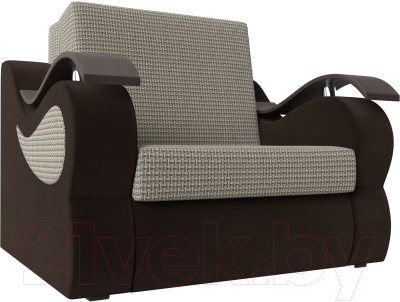 Кресло-кровать Лига Диванов Меркурий 223 / 100680 (60, корфу 02/микровельвет коричневый)