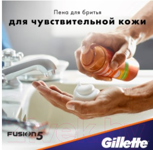 Пена для бритья Gillette Fusion Sensitive Skin (250мл)