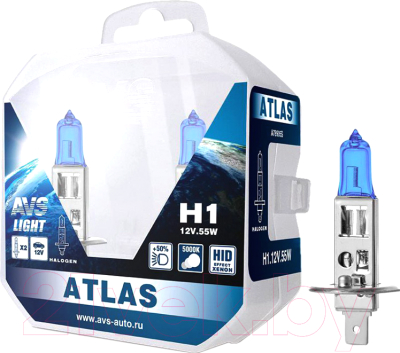 Комплект автомобильных ламп AVS Atlas Plastic A78905S (2шт)