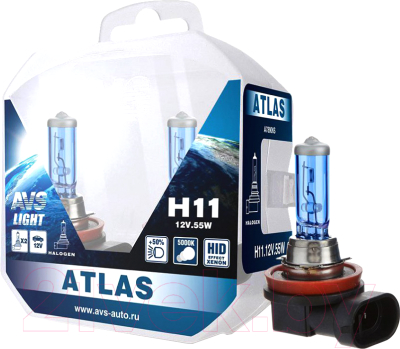 Комплект автомобильных ламп AVS Atlas Plastic A78906S (2шт)