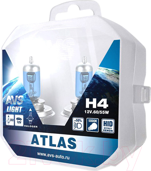 Комплект автомобильных ламп AVS Atlas Plastic A78908S (2шт)