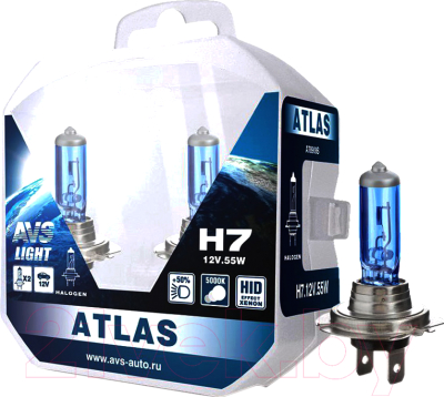 Комплект автомобильных ламп AVS Atlas Plastic A78909S (2шт)