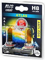 Комплект автомобильных ламп AVS Atlas Anti-Fog A78623S (2шт) - 