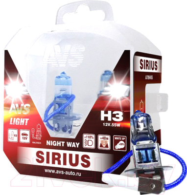 Комплект автомобильных ламп AVS Sirius Night Way A78946S (2шт)