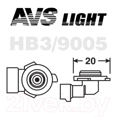 Комплект автомобильных ламп AVS Sirius Night Way A78947S (2шт)